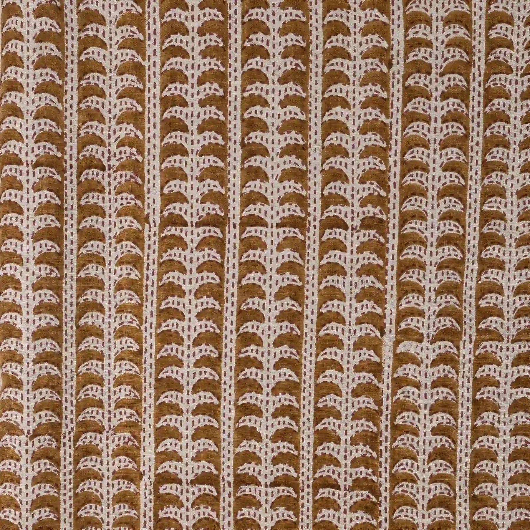 Wrenwood Mustard Linen Fabric by the Yard