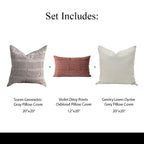 The Soft Edit Pillow Covers (Set 3) Bundle