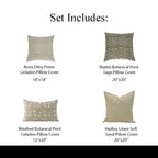 Quiet Living Pillow Cover (Set 4) Bundle