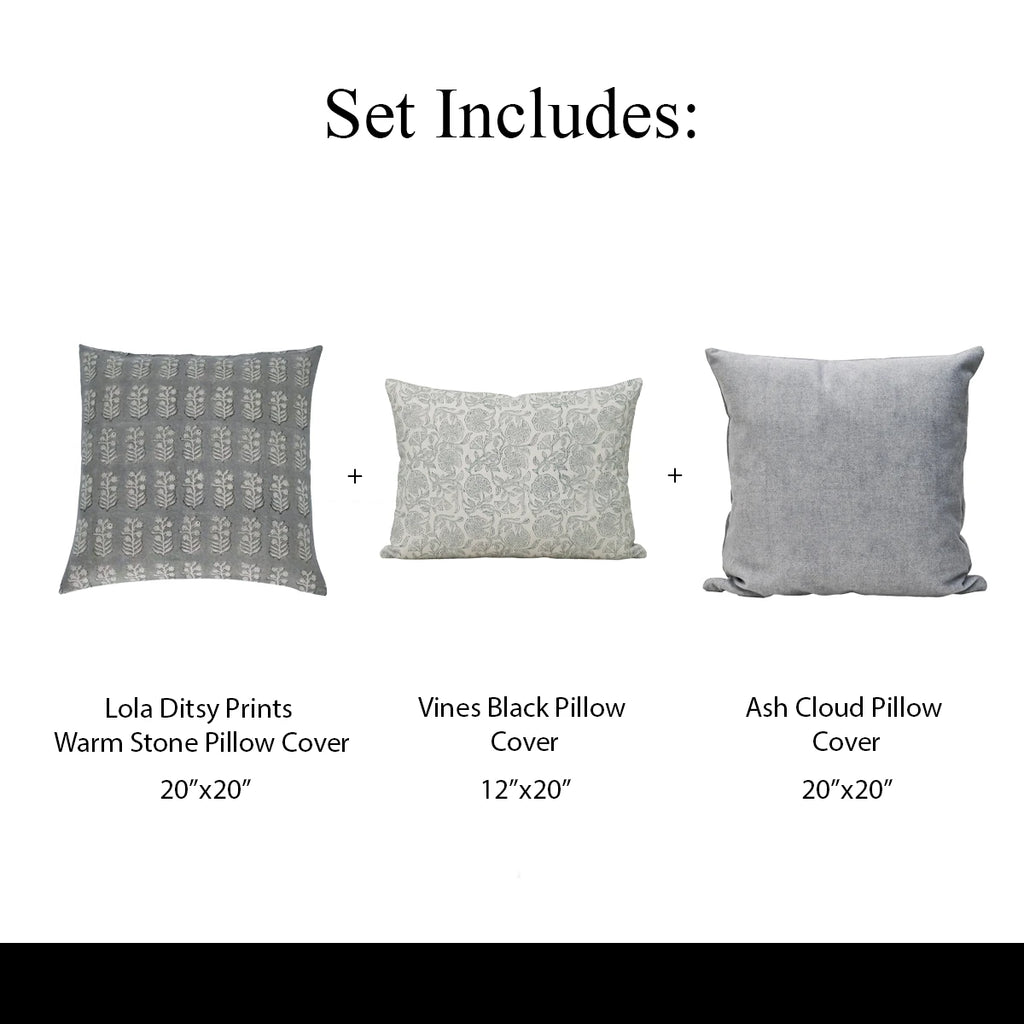 Woven Blends Pillow Covers (Set 3) Bundle