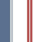 Fletcher Stripe (Blue and Red) Wallpaper
