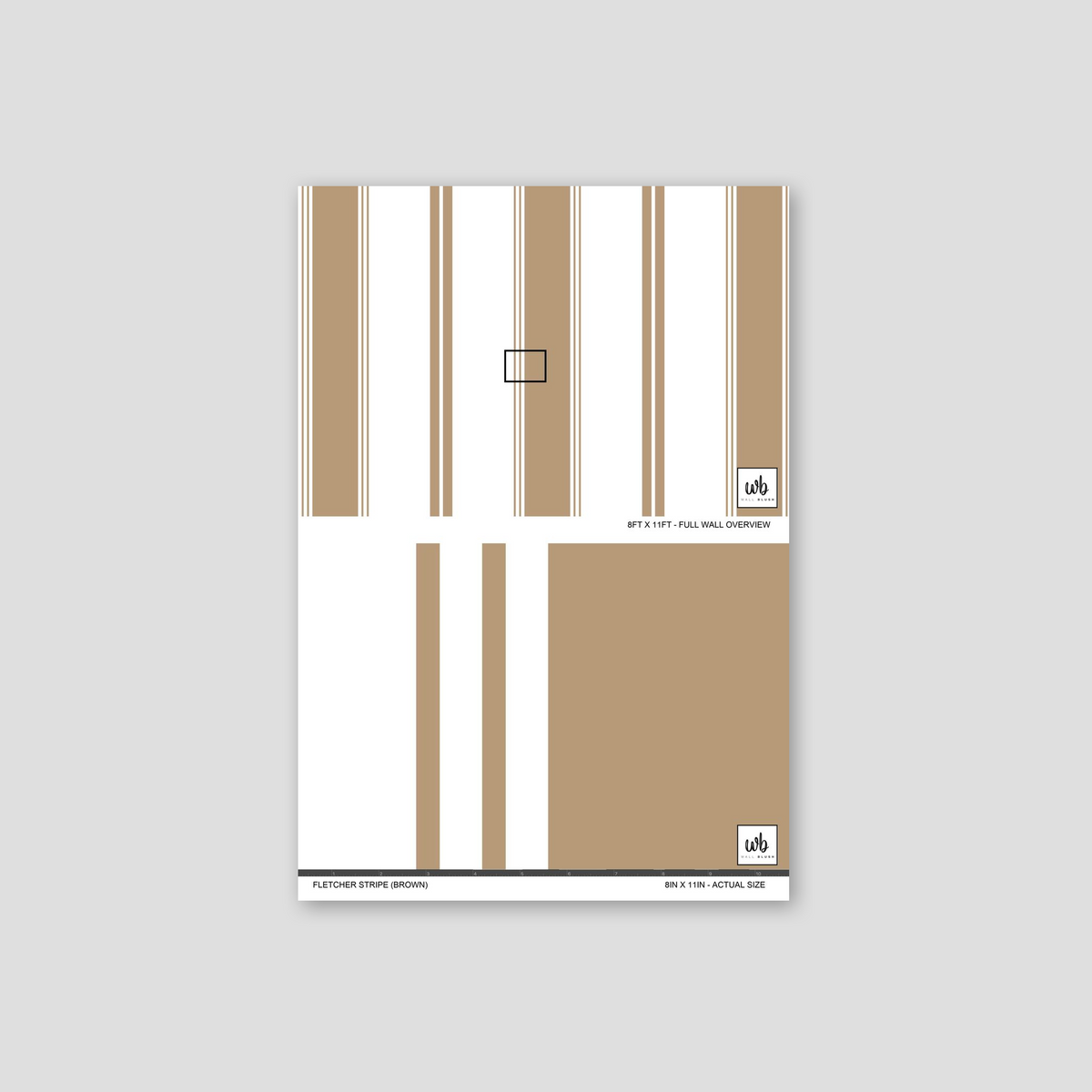 Fletcher Stripe (Brown) Wallpaper
