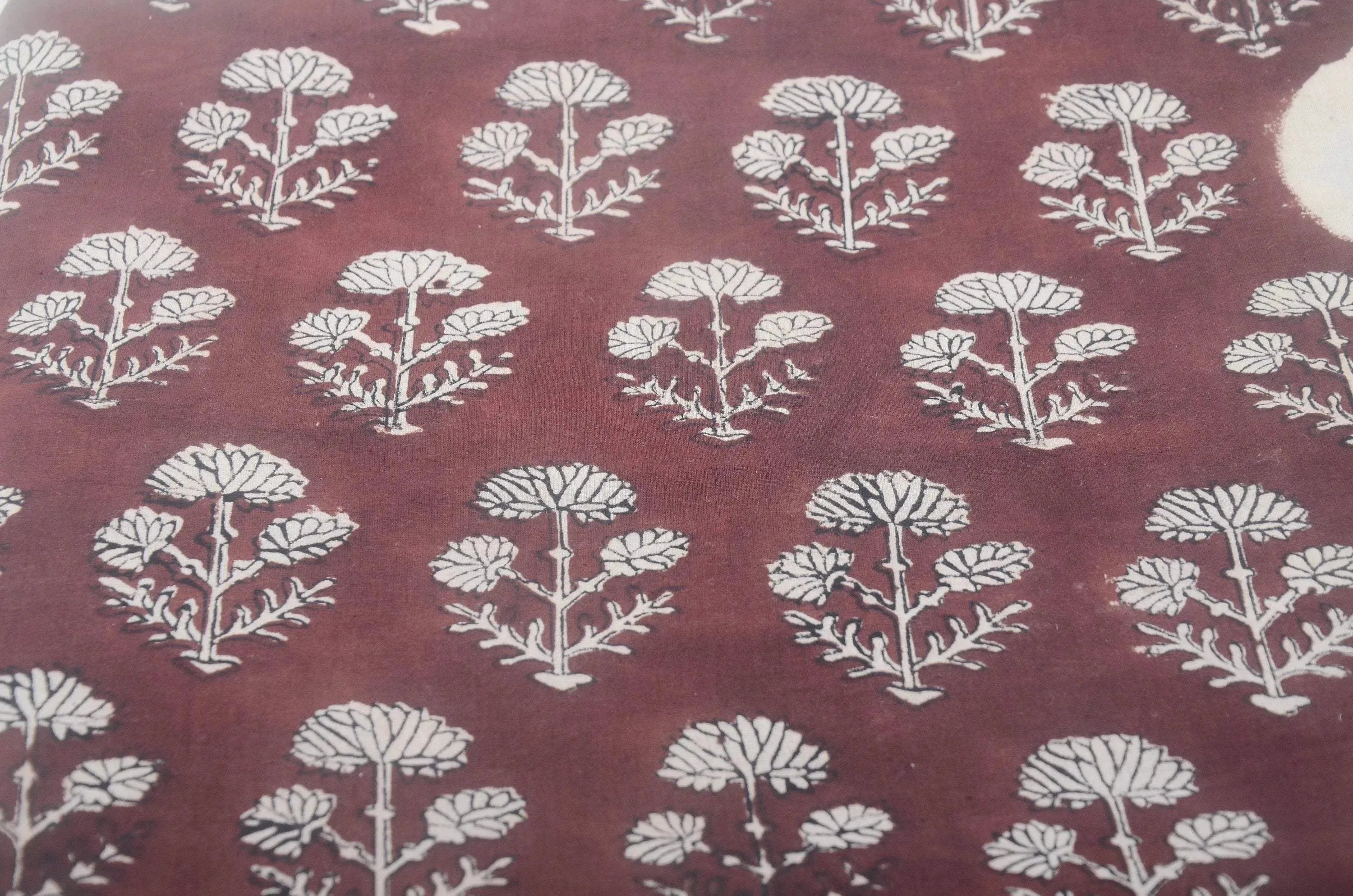Lunette Hand Block Print Cotton Fabric Cotton Fabric