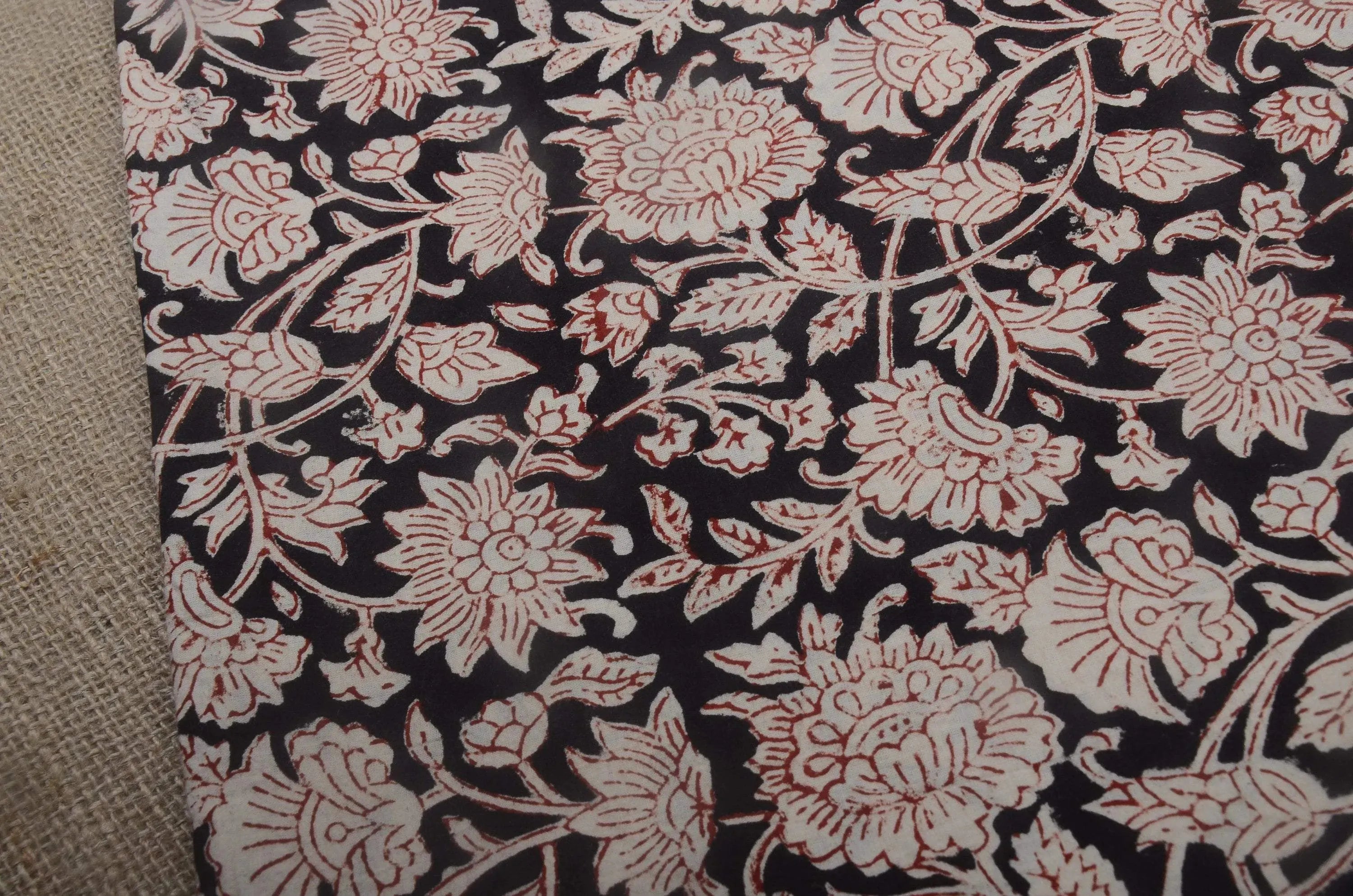 Loki Hand Block Printed Cotton Fabric Cotton Fabric