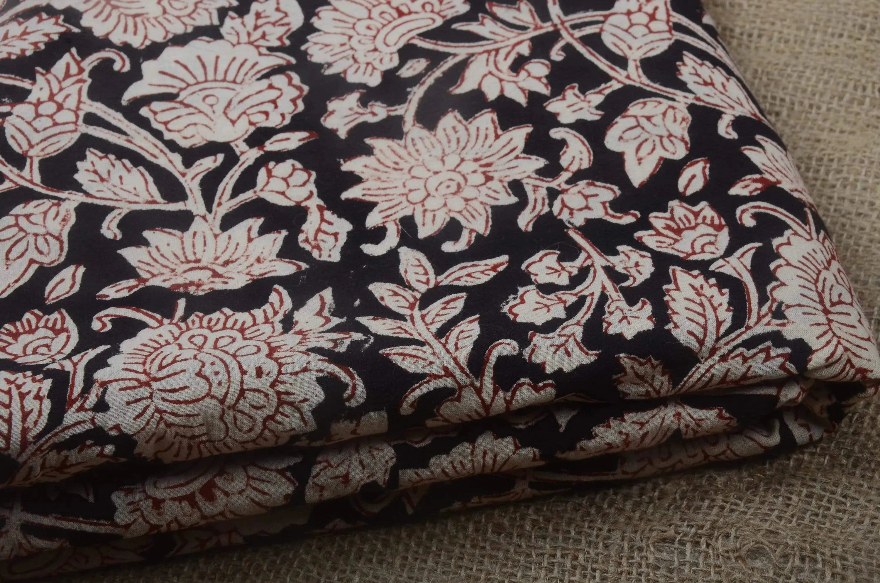 Loki Hand Block Printed Cotton Fabric Cotton Fabric