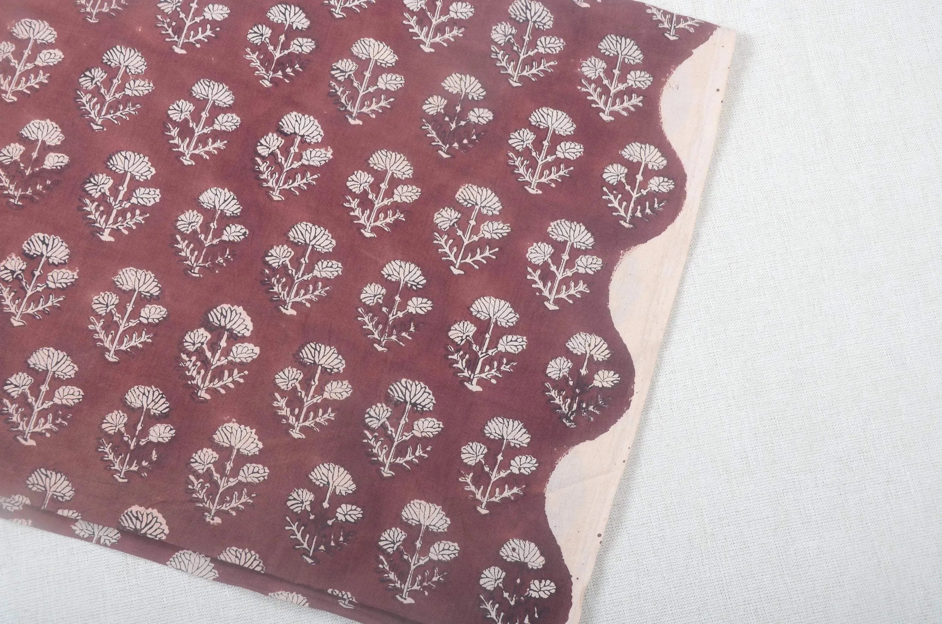 Lunette Hand Block Print Cotton Fabric Cotton Fabric