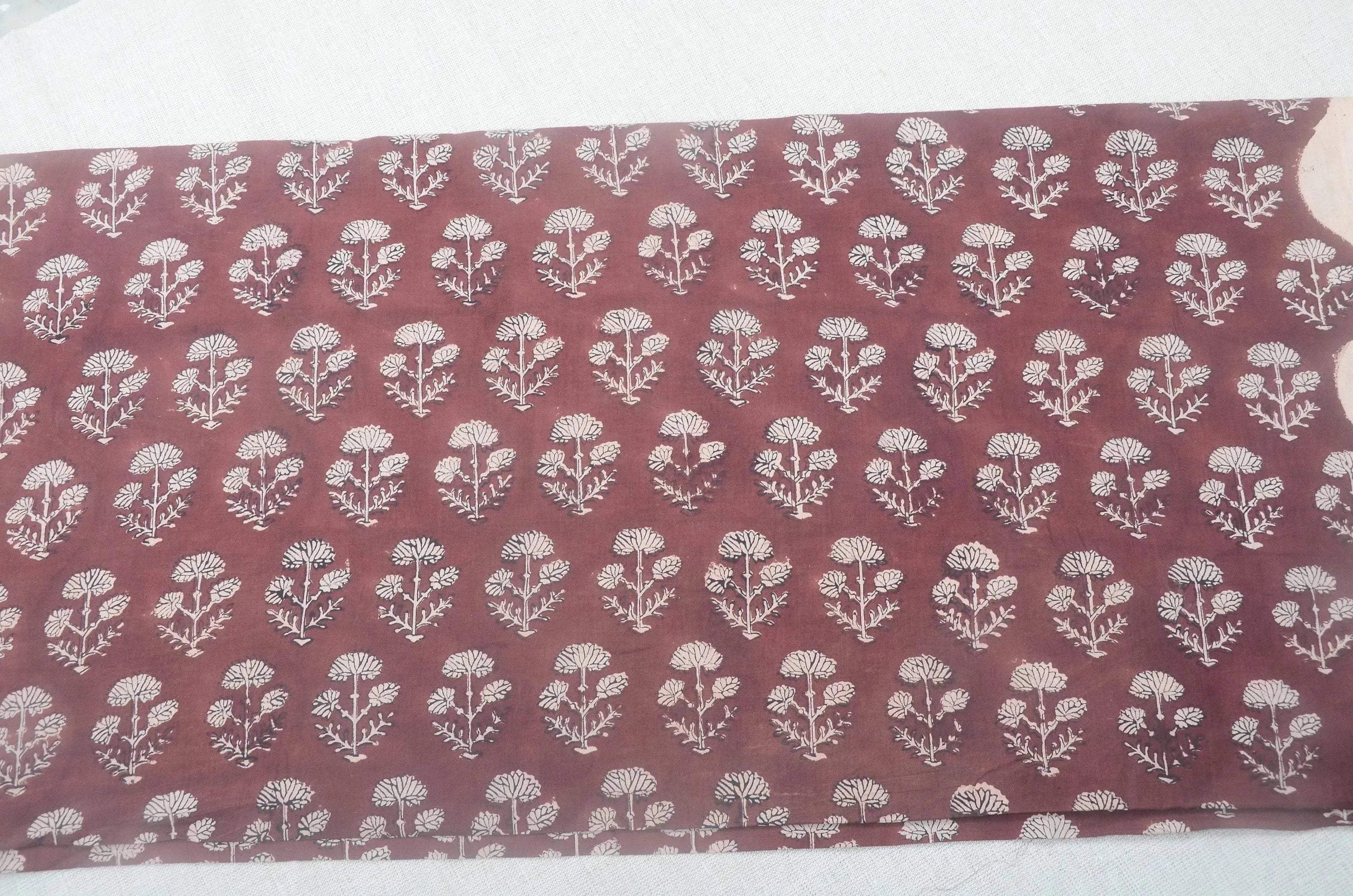 Lunette Hand Block Print Cotton Fabric Cotton Fabric