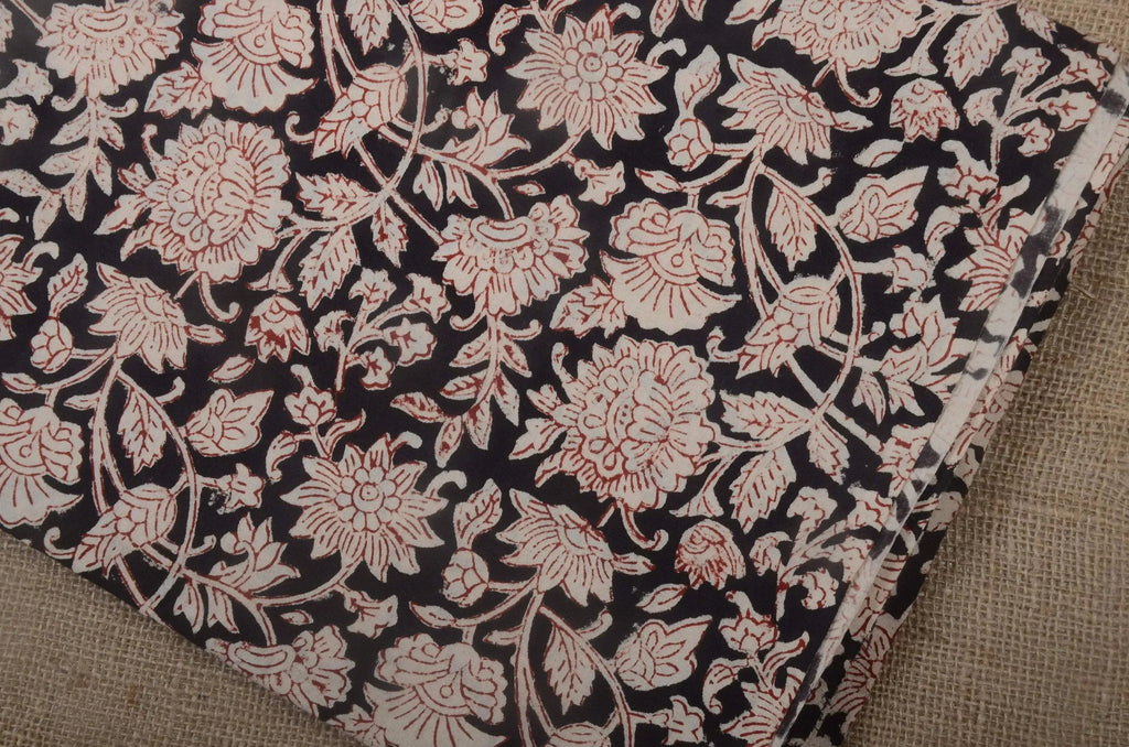 Loki Hand Block Printed Cotton Fabric Cotton Fabric