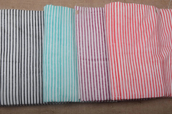Ross Hand Block Printed Cotton Fabric