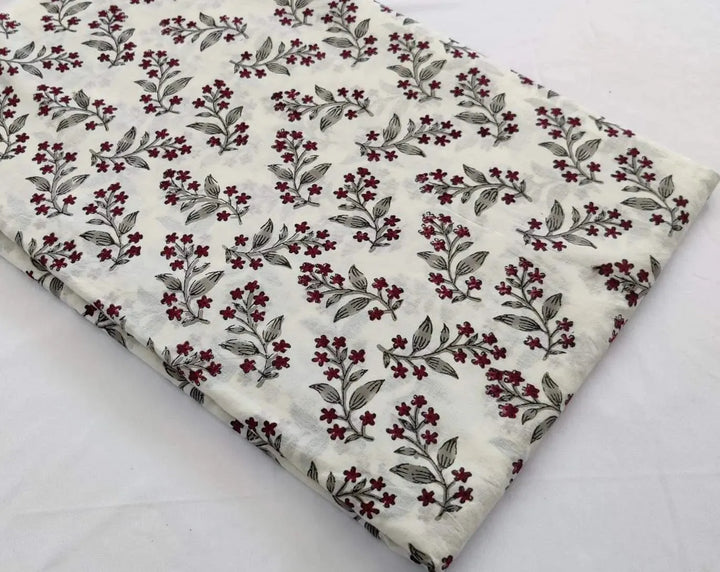 Cotton fabric, Fabric by yard, Hand printed fabric, Block Print Fabric, Indian Fabric