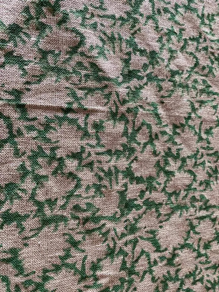 Jamia Hand Block Printed Linen Fabric Linen Fabric