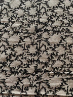 1 Yard Cut Out-Jamia Hand Block Printed Linen Fabric Linen Fabric