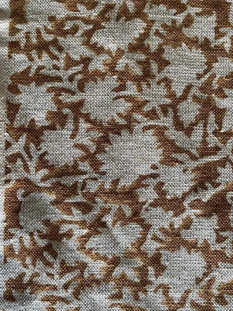 Jamia Hand Block Printed Linen Fabric Linen Fabric