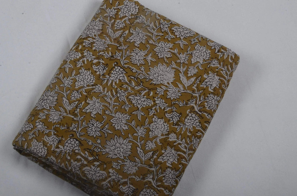 Abbey Block Print Indian Cotton Fabric Cotton Fabric