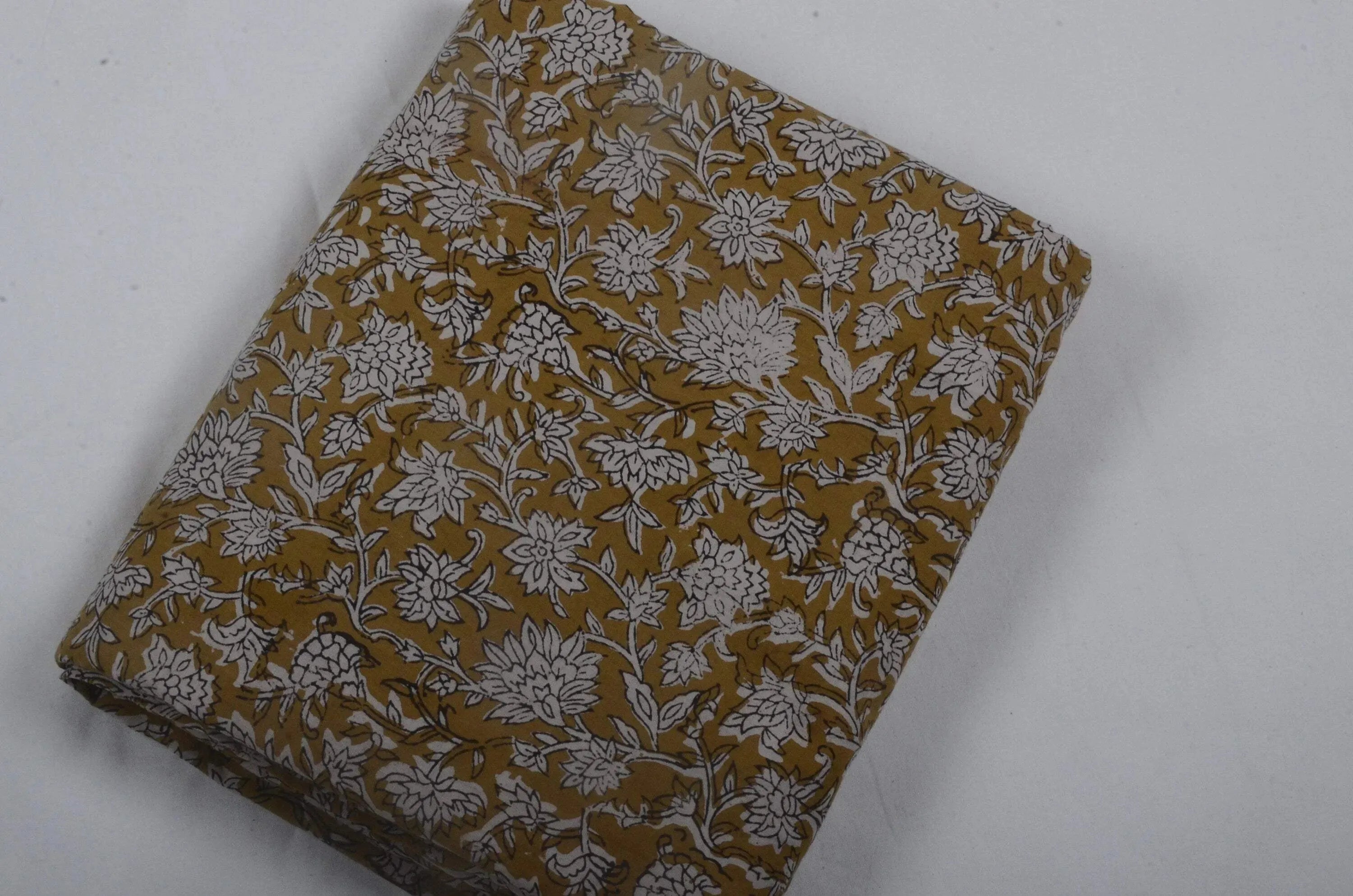 Abbey Block Print Indian Cotton Fabric Cotton Fabric
