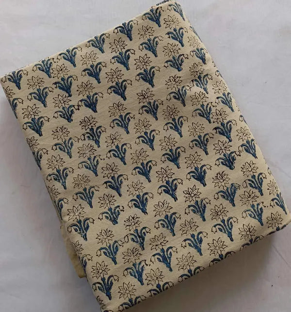 Selene Hand Block Print Cotton Fabric