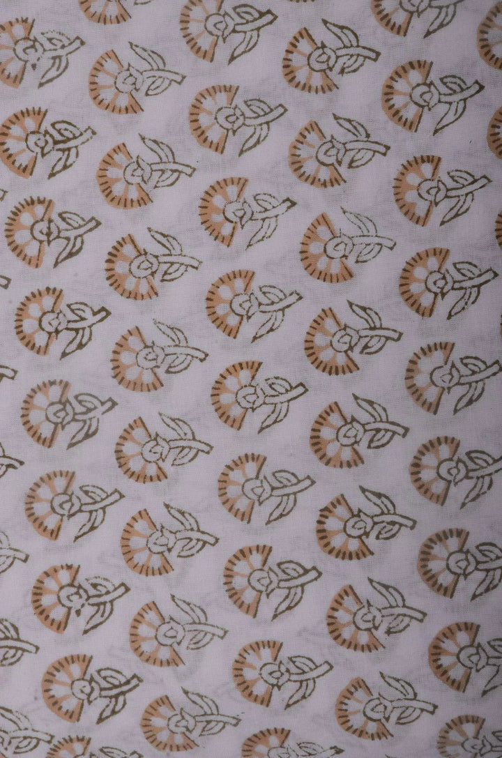 Block Print Cotton Dug Fabric Heavy Cotton Fabric - Maple Village Lane