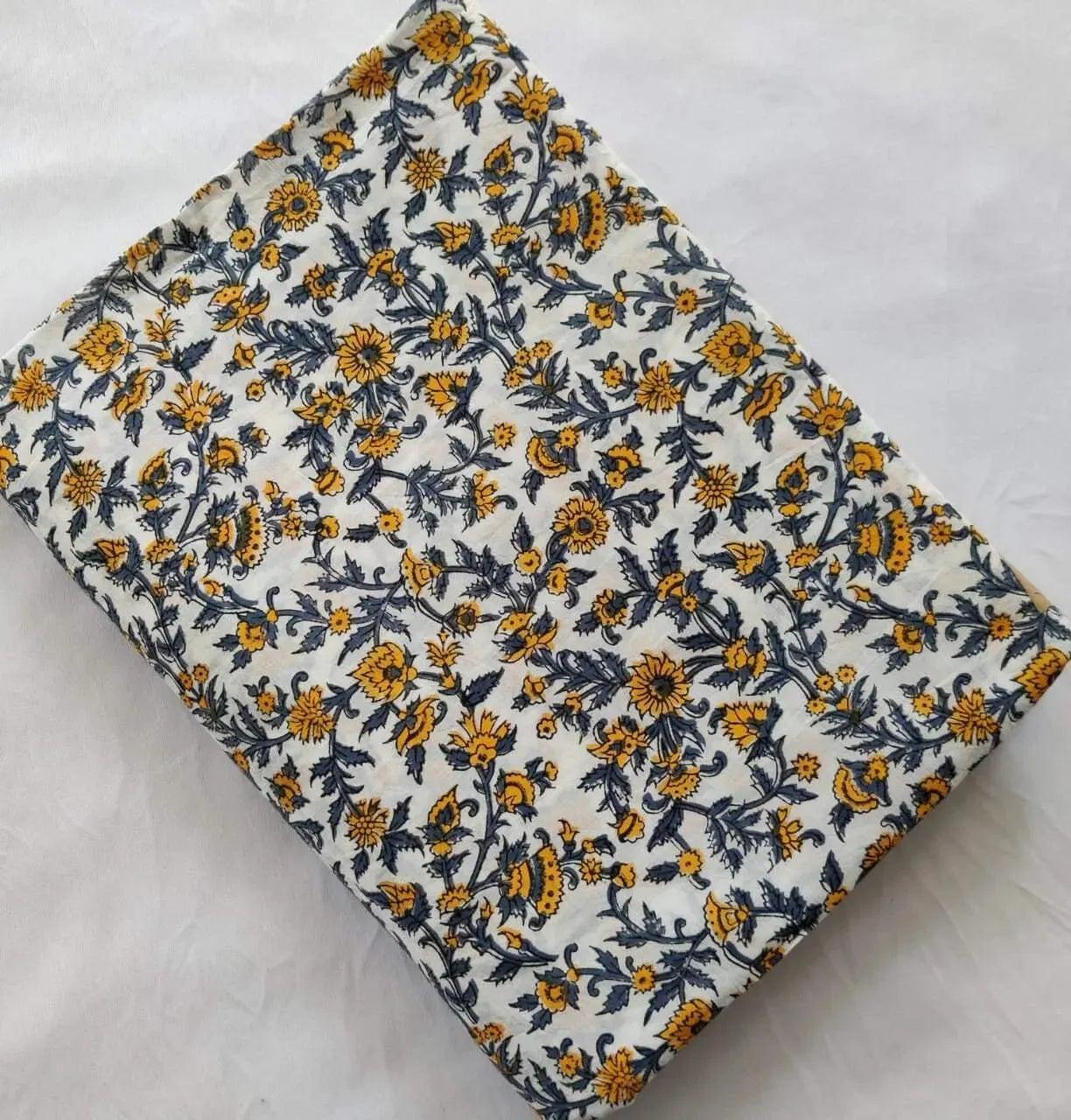 Tessara Hand Block Cotton Fabric Cotton Fabric
