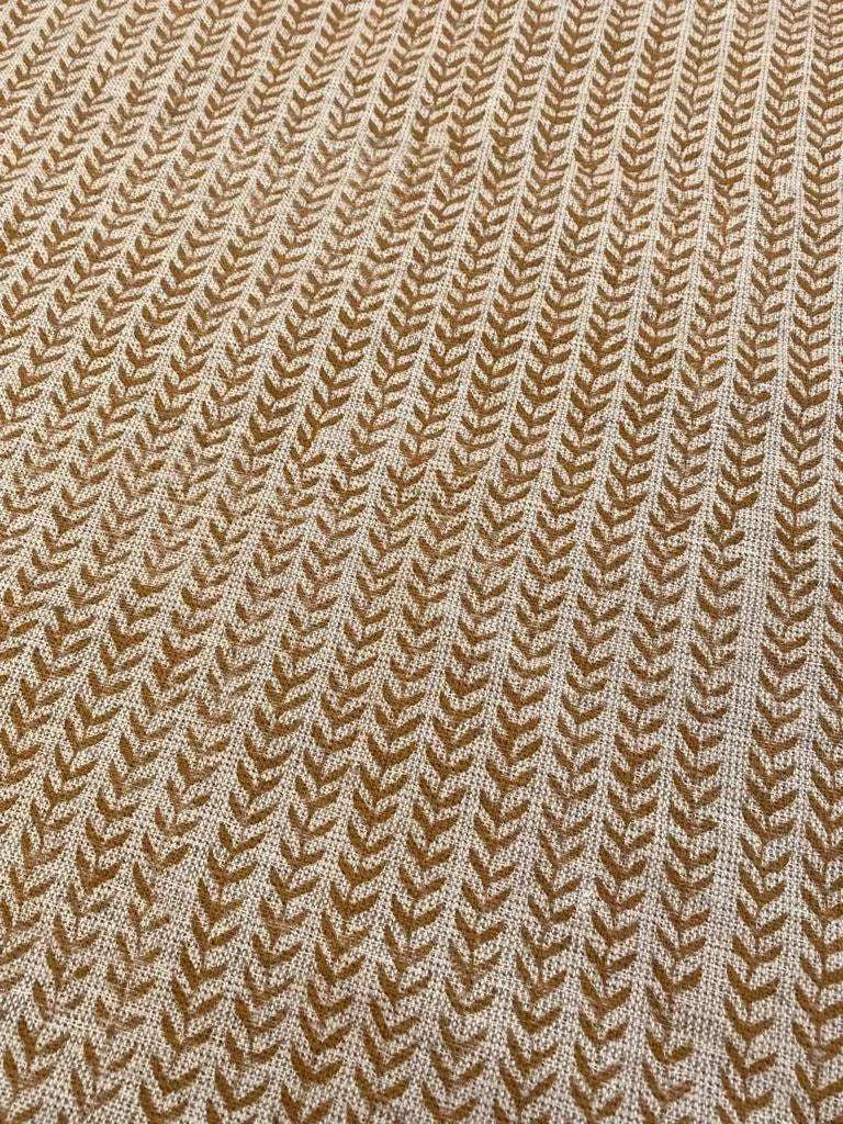 Bree Block Print Linen Linen Fabric