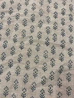Sophia Block Print Linen Fabric Linen Fabric