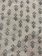 Sophia Block Print Linen Fabric Linen Fabric