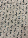 Sophia Block Print Linen Fabric Linen Fabric