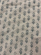Sophia Block Print Linen Fabric Linen Fabric