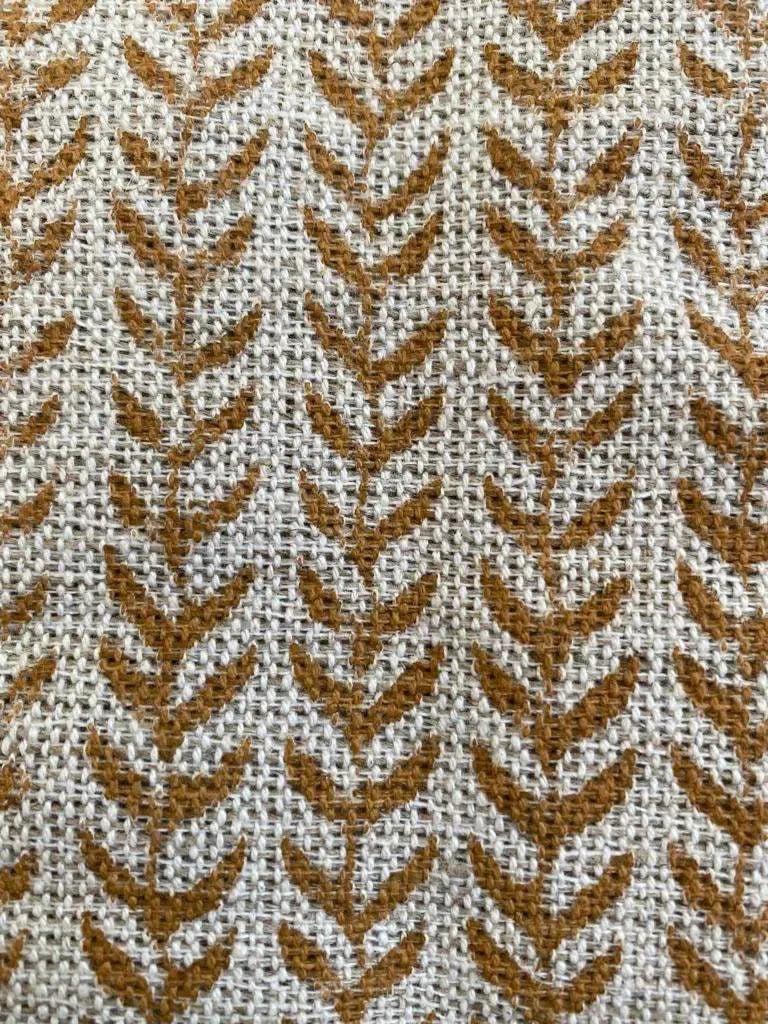 Bree Block Print Linen Linen Fabric