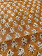 Sansa Handloom Linen Block Print Fabric Linen Fabric