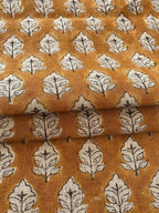 Sansa Handloom Linen Block Print Fabric Linen Fabric