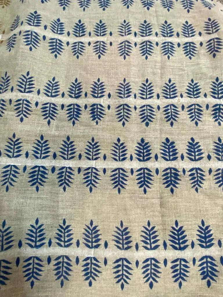 James Block Printed Upholstery Linen Fabric Linen Fabric