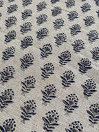 Nitika Block Print Heavy Linen Fabric for Designer Upholstery Linen Fabric