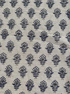 Nitika Block Print Heavy Linen Fabric for Designer Upholstery Linen Fabric