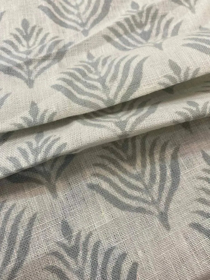 Flower Heavy linen fabric designer Indian hand block print heavy fabric pillowcases thick linen upholstery block printing art table - Maple Village Lane