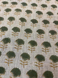 Arianna Block Printed Upholstery Linen Fabric Swatch fabric swatch