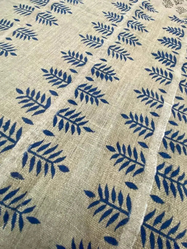 James Block Printed Upholstery Linen Fabric Linen Fabric