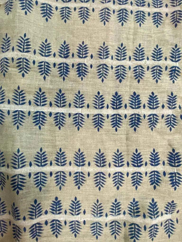 James Block Printed Upholstery Linen Fabric Linen Fabric