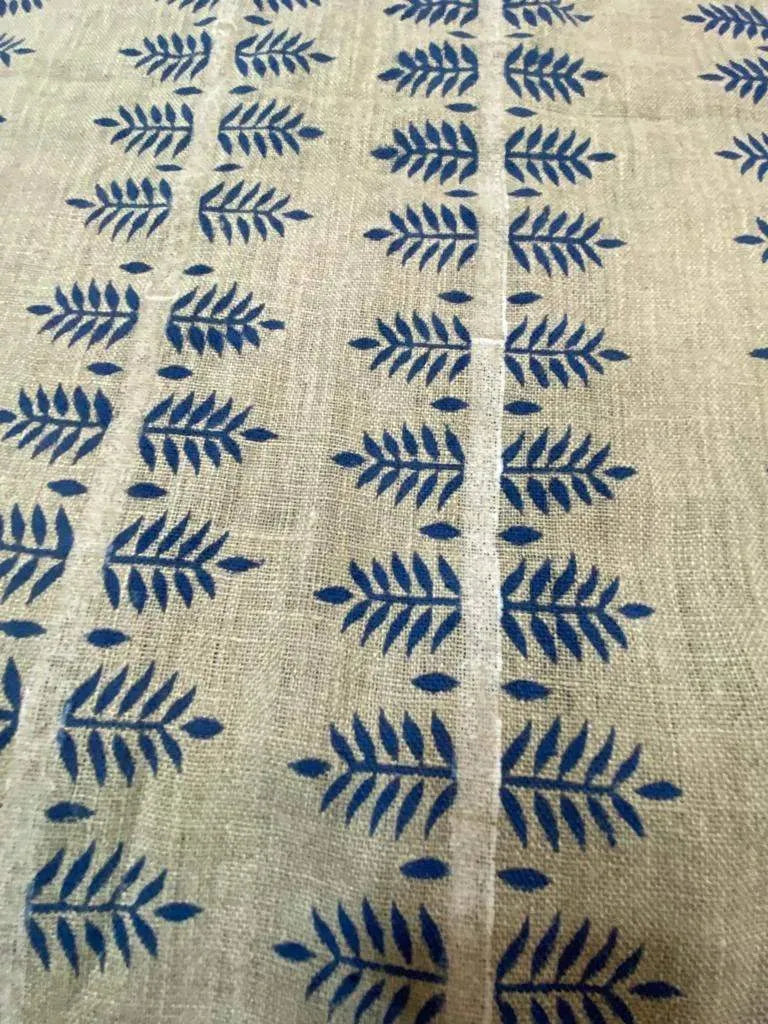 James Block Printed Upholstery Linen Fabric Linen Fabric