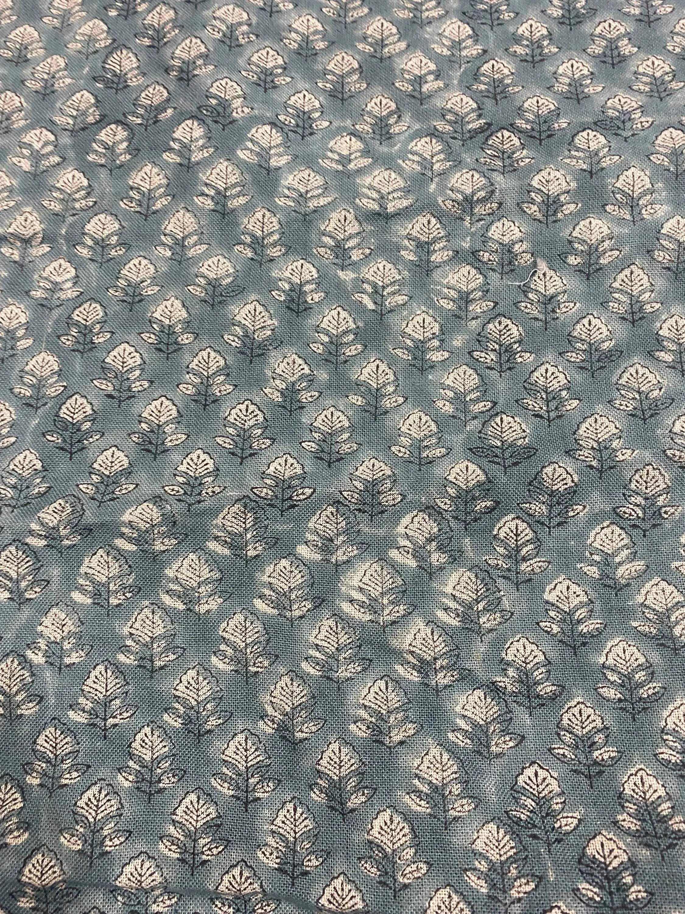Zay Hand Block Printed Linen Upholstery Fabric Linen Fabric