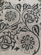 Agnes Hand Block Printed Lenin Upholstery Fabric Linen Fabric