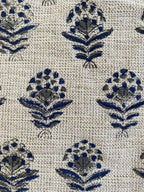 Nitika Block Print Heavy Linen Fabric for Designer Upholstery Linen Fabric