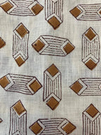 Papier Print Flower Heavy Linen Fabric Linen Fabric