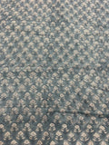 Zay Hand Block Printed Linen Upholstery Fabric Swatch fabric swatch