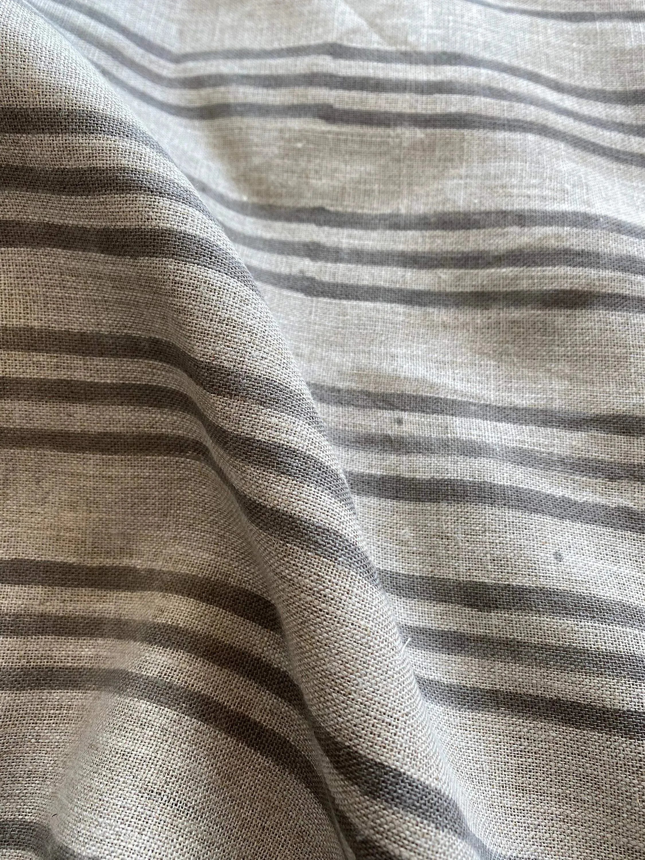Thelma Hand Block Printed Linen Fabric for Upholstery, Curtains and more Linen Fabric