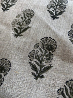 Thorian Block Printed Handloom Linen Linen Fabric