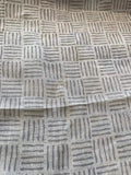 Danny Designer Hand Block Print Linen Gray Linen Fabric