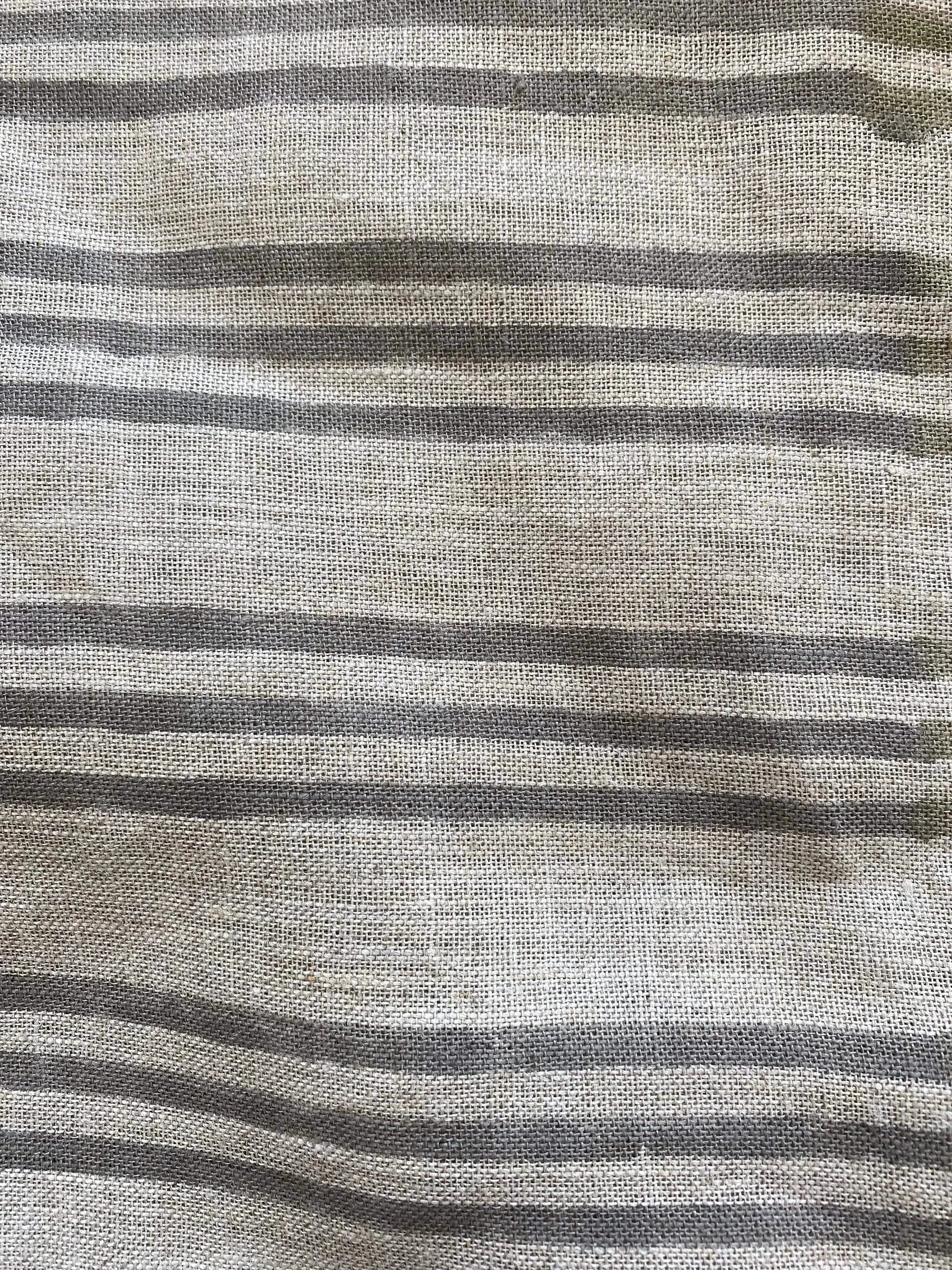 Thelma Hand Block Printed Linen Fabric for Upholstery, Curtains and more - Maple Village Lane