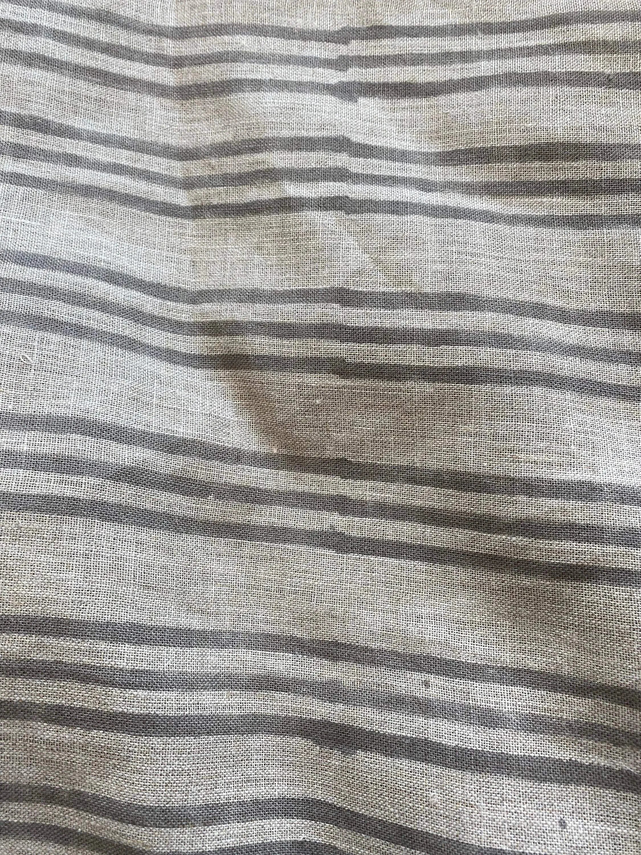 Thelma Hand Block Printed Linen Fabric for Upholstery, Curtains and more Linen Fabric