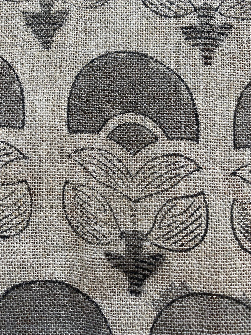 Hepburn Block Print Linen Fabric Linen Fabric