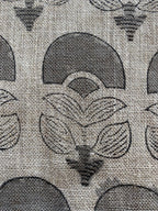 Hepburn Block Print Linen Fabric Linen Fabric